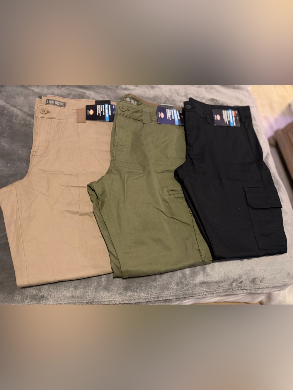Dickies Women's Cargo Pants - Tan, Olive, Black